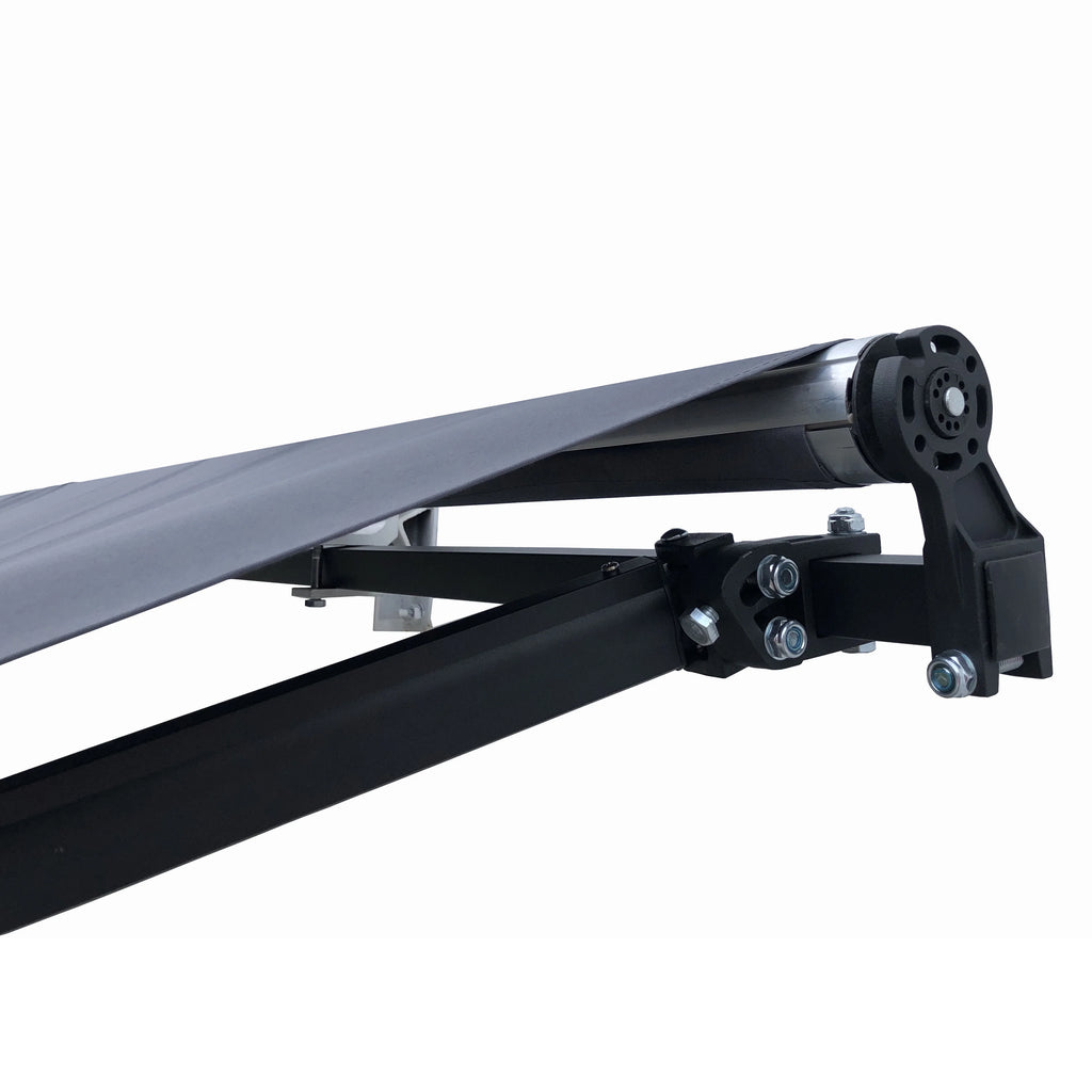 Gray Retractable Patio Awning Q74971