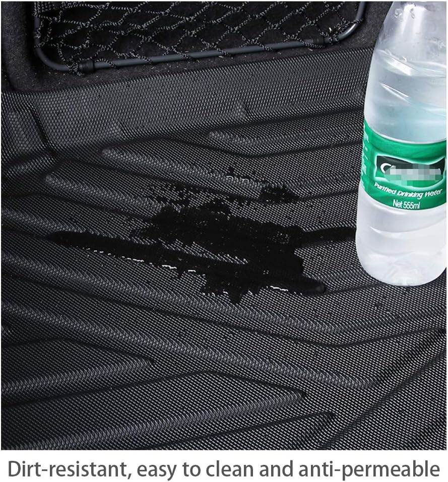 Black Pack of 2 Heavy Duty Rubber Trunk Liner Tray I850757
