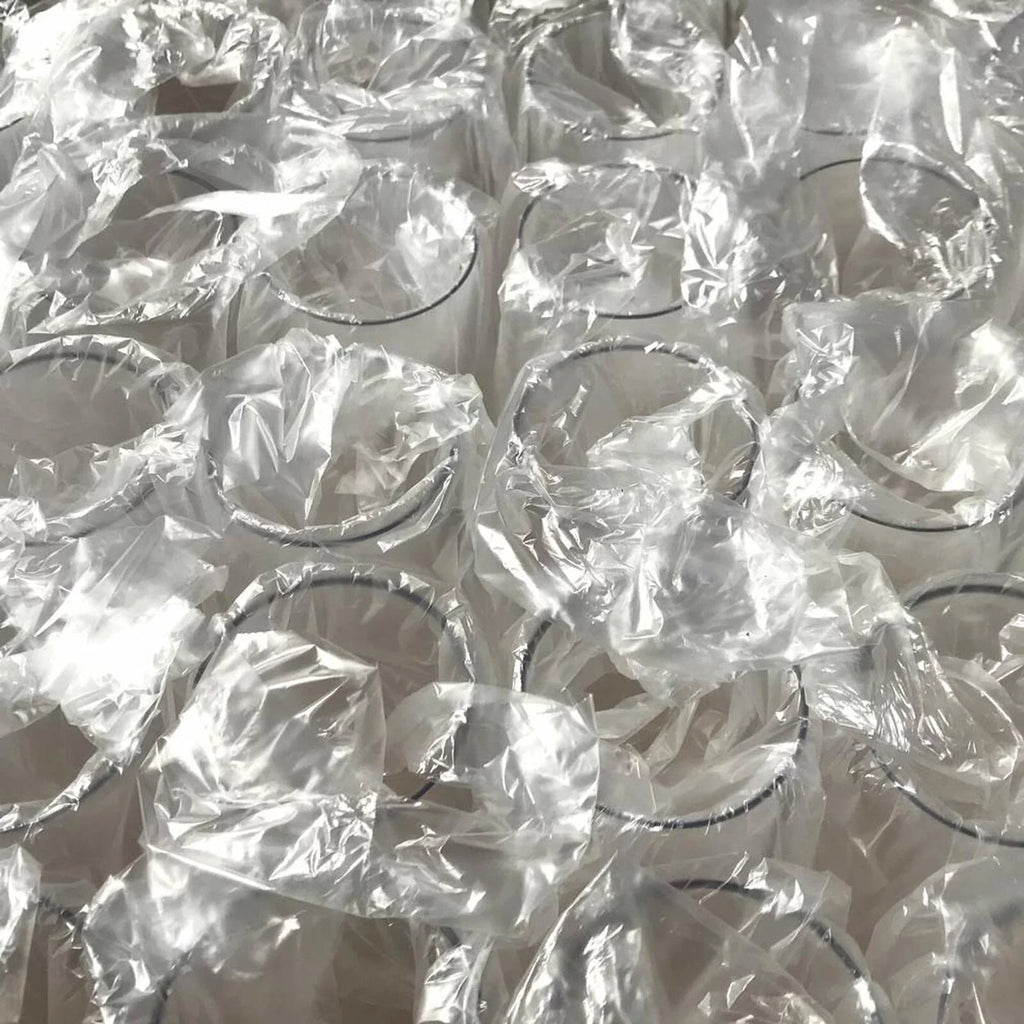 32 Pack 10-ounce Clear Plastic Champagne Flutes W1897