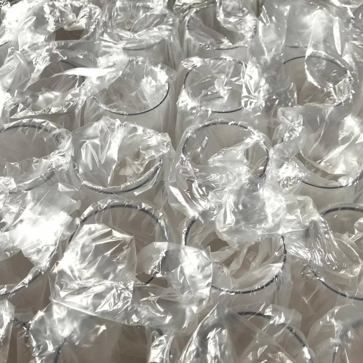 32 Pack 10-ounce Clear Plastic Champagne Flutes W1897