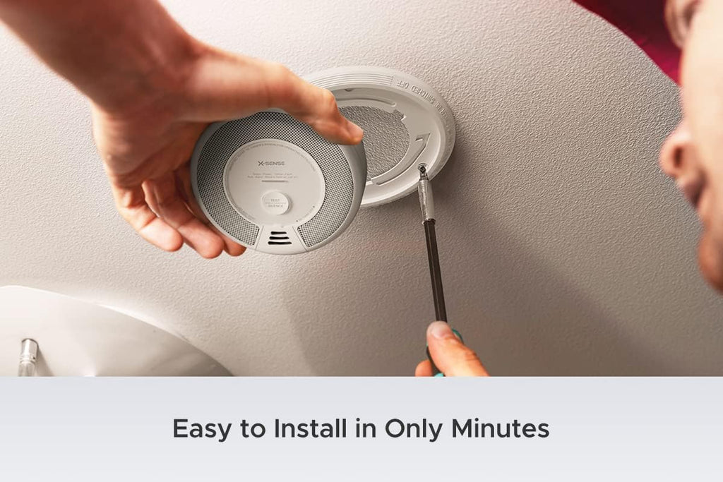 Wireless Interconnected Combination Smoke and Carbon Monoxide Detector, 10-Year Battery Powered, Pack of 6 K57202