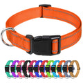 Reflective Nylon Adjustable Dog Collar with Quick Release Buckle W296356