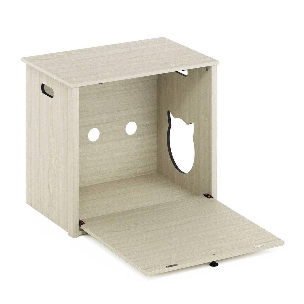 Small Cat Litter Box Enclosure with Single Door L48913