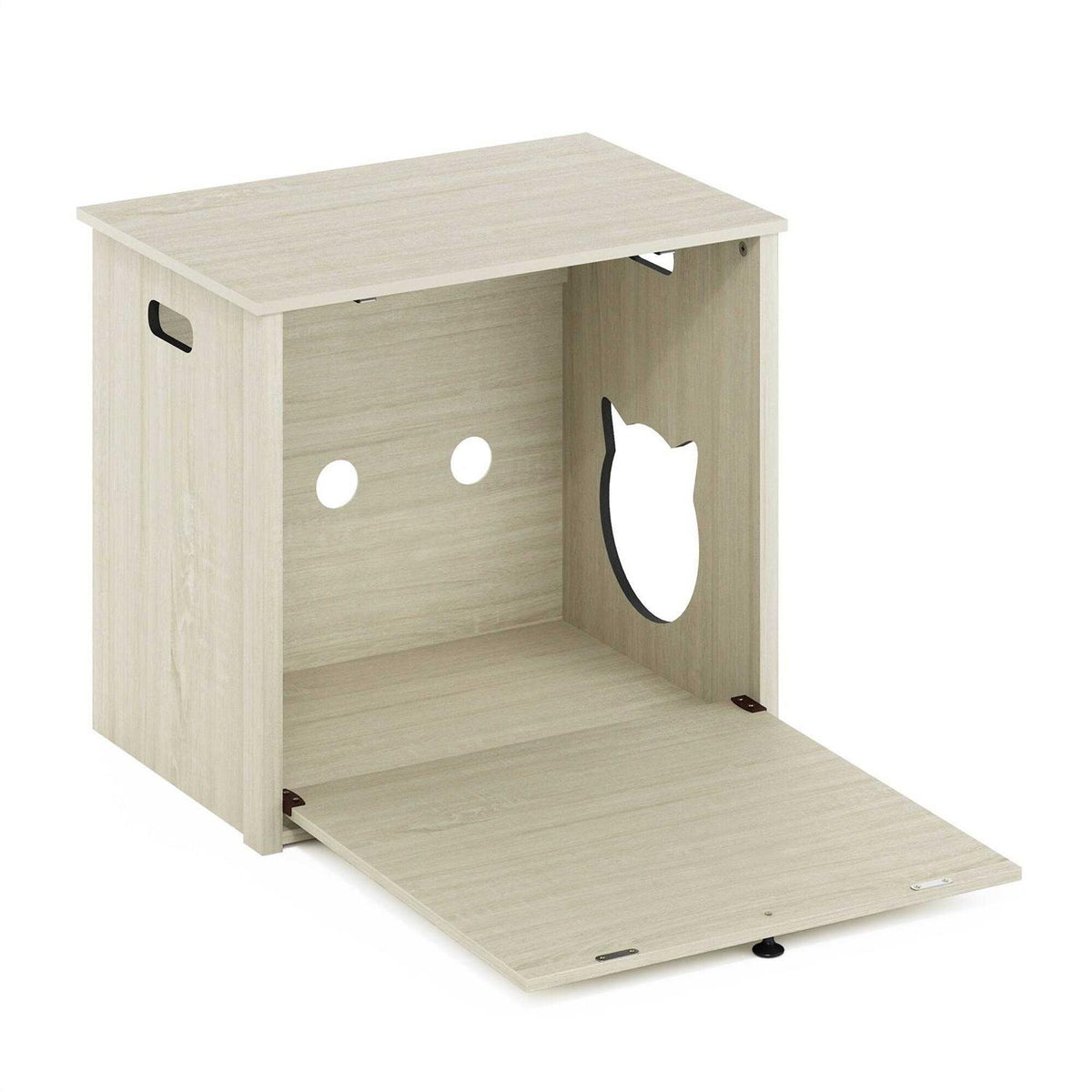 Small Cat Litter Box Enclosure with Single Door L48913