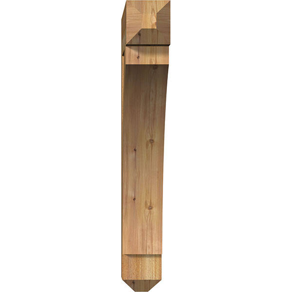 6x22W x 34x22D x 42x22H Thorton Craftsman Rough Sawn BRACKET, Western Red Cedar O3261