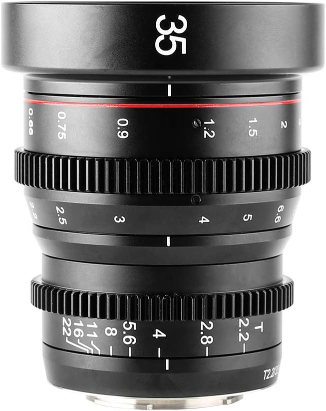 35mm T2.2 Manual Focus Cinema Lens for M43 Mount Cameras A6564