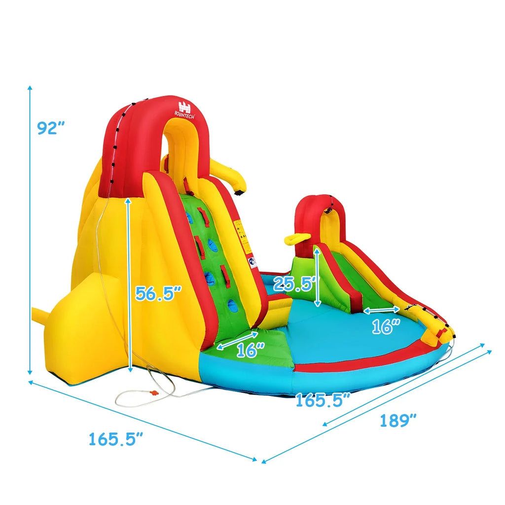 Kids Inflatable Water Slide Park with Splash Pool D451
