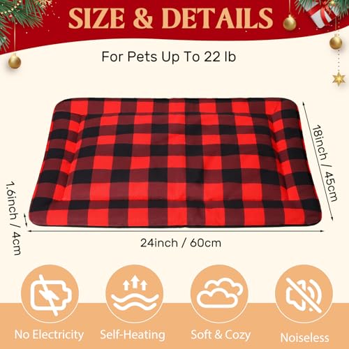 2 Pack Green Self Warming Cat Bed 18 x 24 Inch N719383