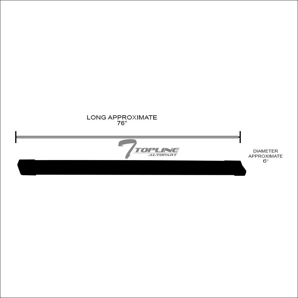 Matte Black Aluminum Side Step Rail Running Boards Q57684