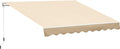 Wine Red Manual Retractable Patio Awning O19834