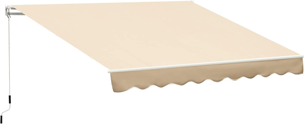 Wine Red Manual Retractable Patio Awning O19834