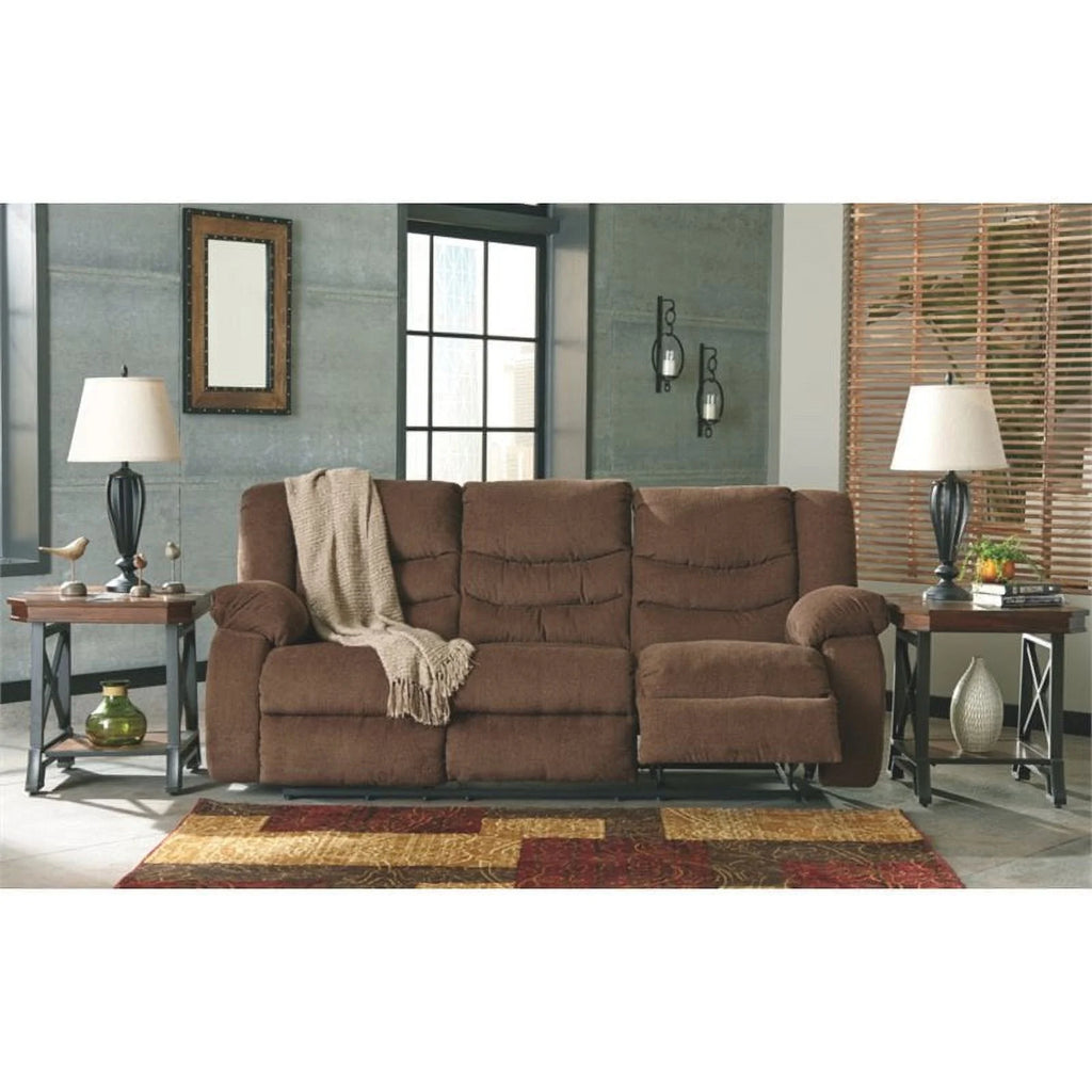 Chocolate Reclining Sofa B15834