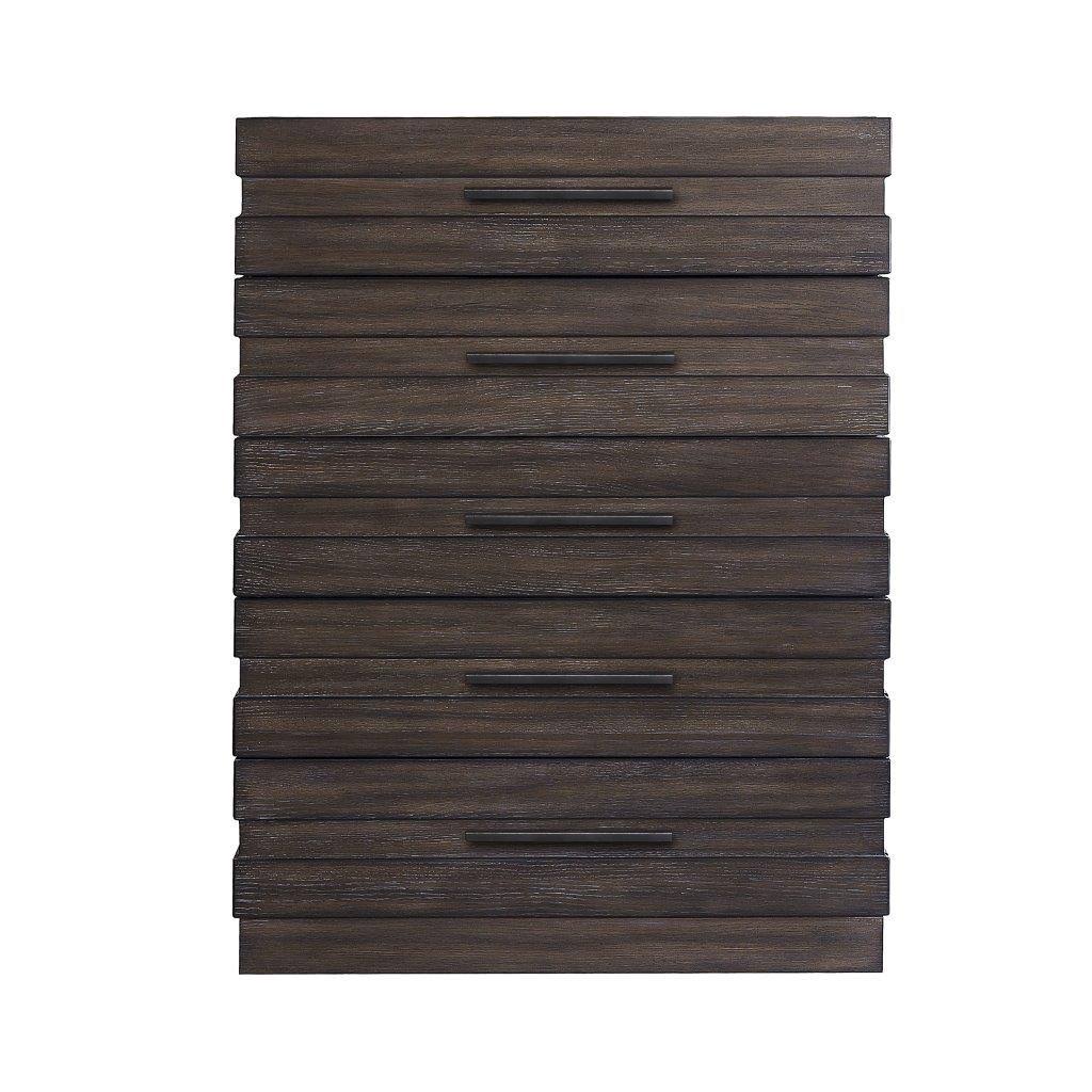 Brown 5 Drawer Chest T643