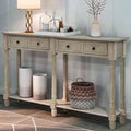 Console Table with Two Storage Drawers and Bottom Shelf I76696