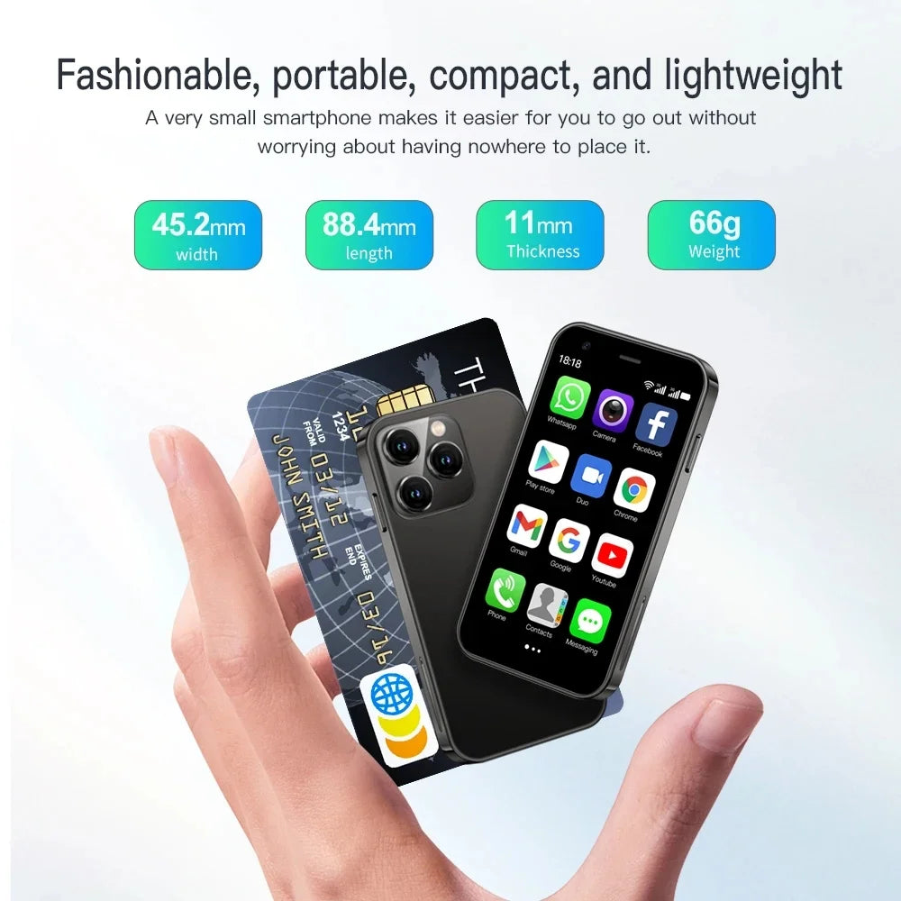 3Inch Quad Core 3GB+64GB 4G LTE Dual SIM Mini Smartphone P87752