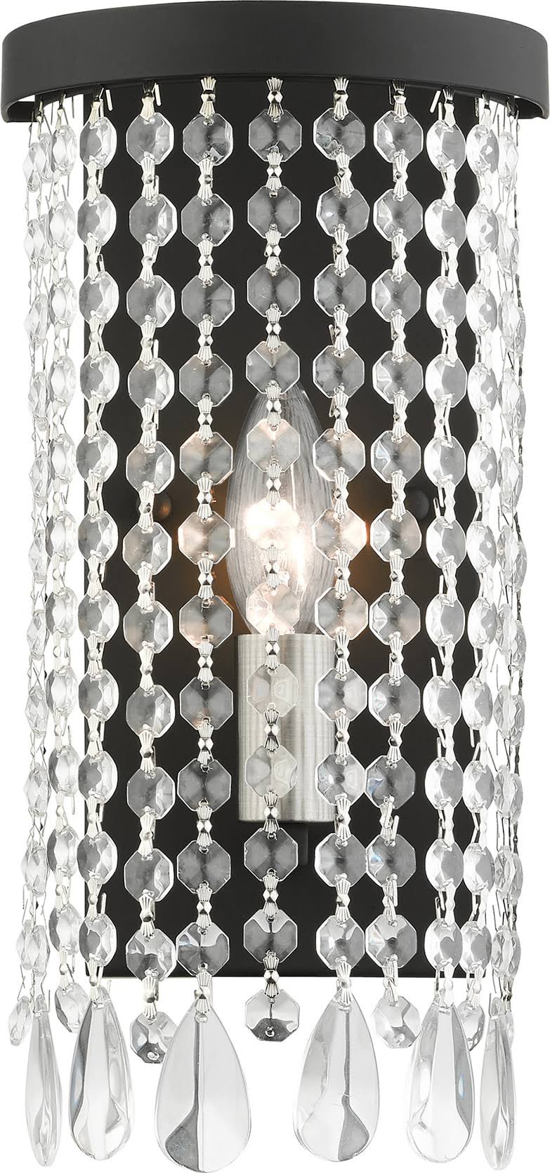 1 Light ADA Wall Sconce Black I934