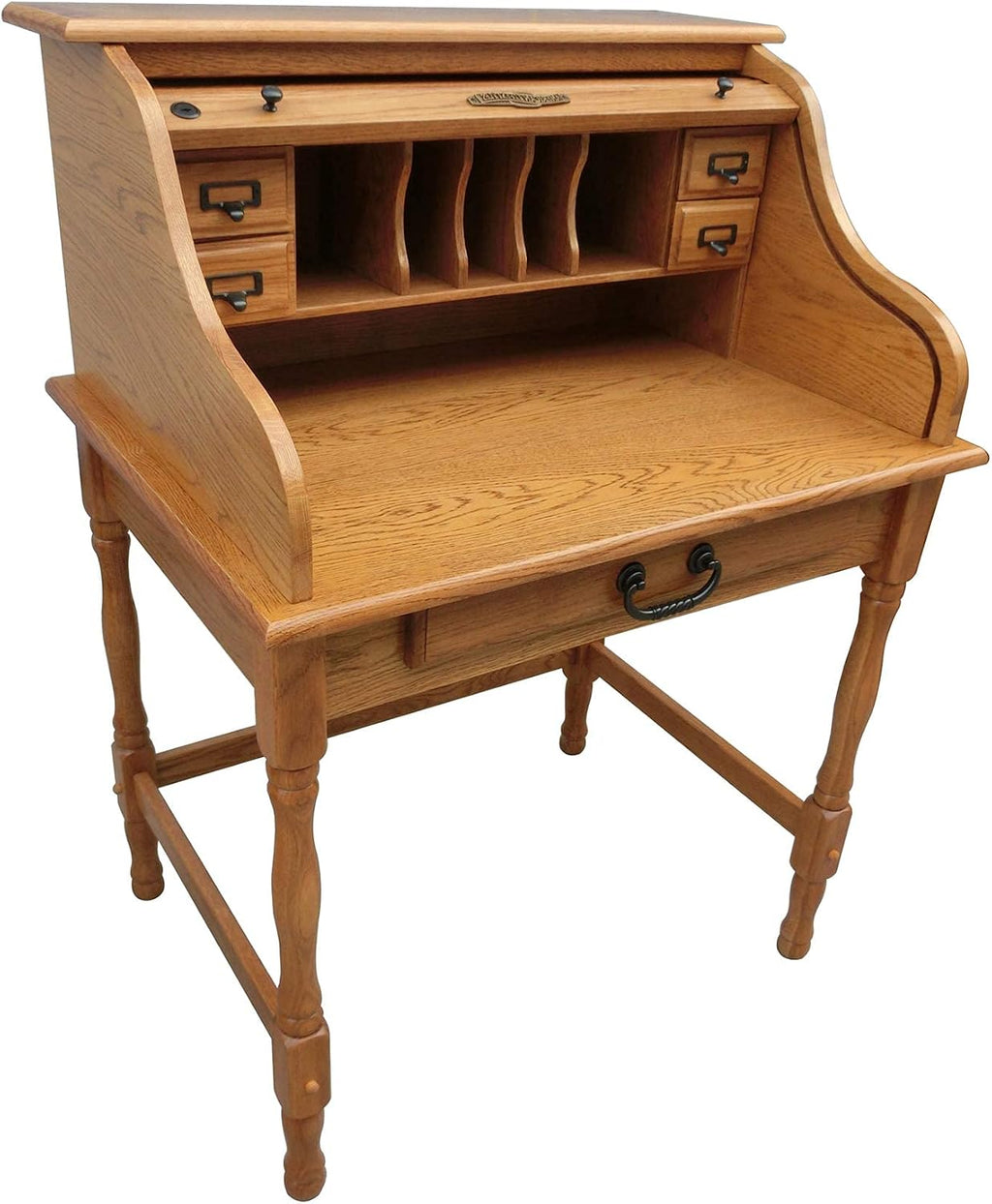 Solid Oak Wood Mini Roll Top Desk G84907