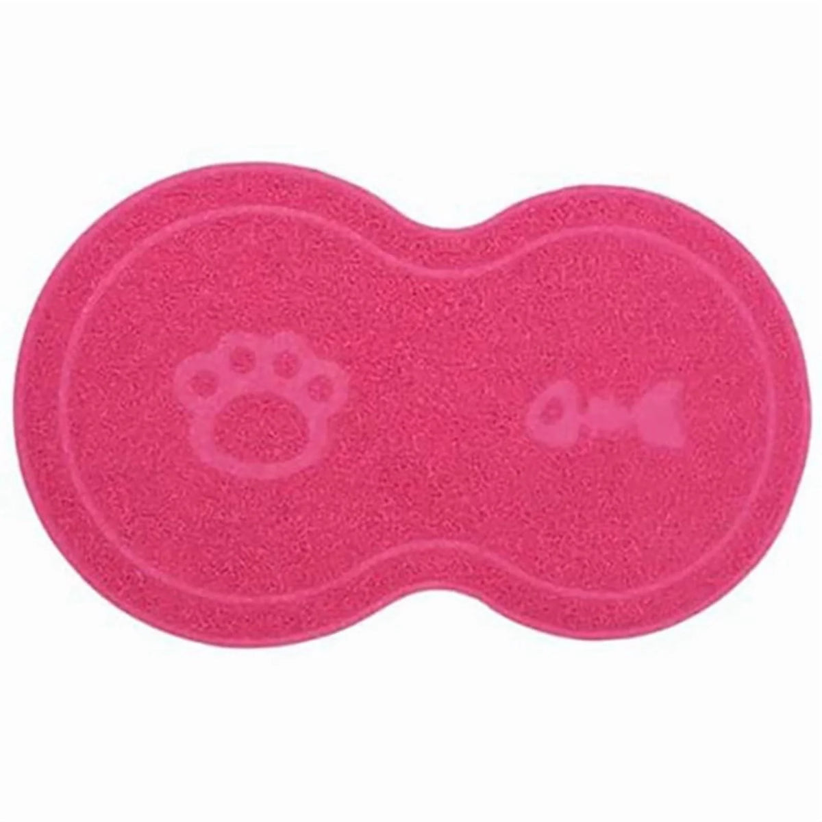 Rose Red Waterproof Non-Slip Pet Feeding Mat S89337