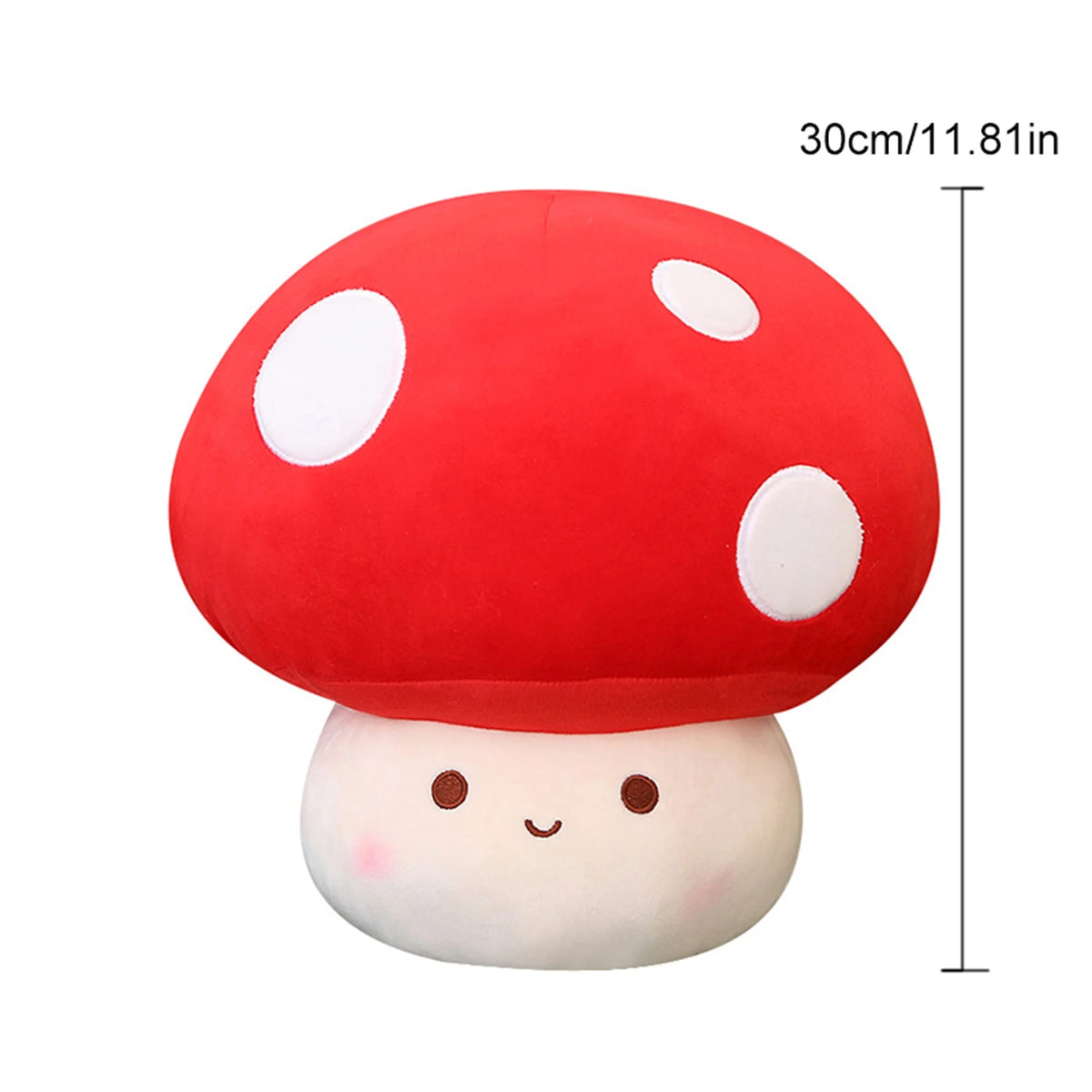 Mushroom Shaped Plush Toy Reversible Stuffed Doll O8746