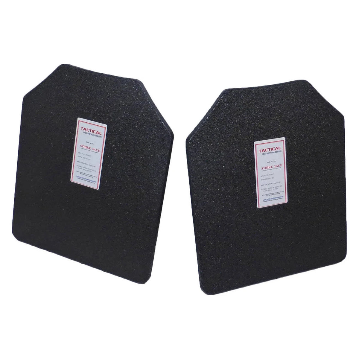 Level IIIA Body Armor Pair Hard Plates N7120