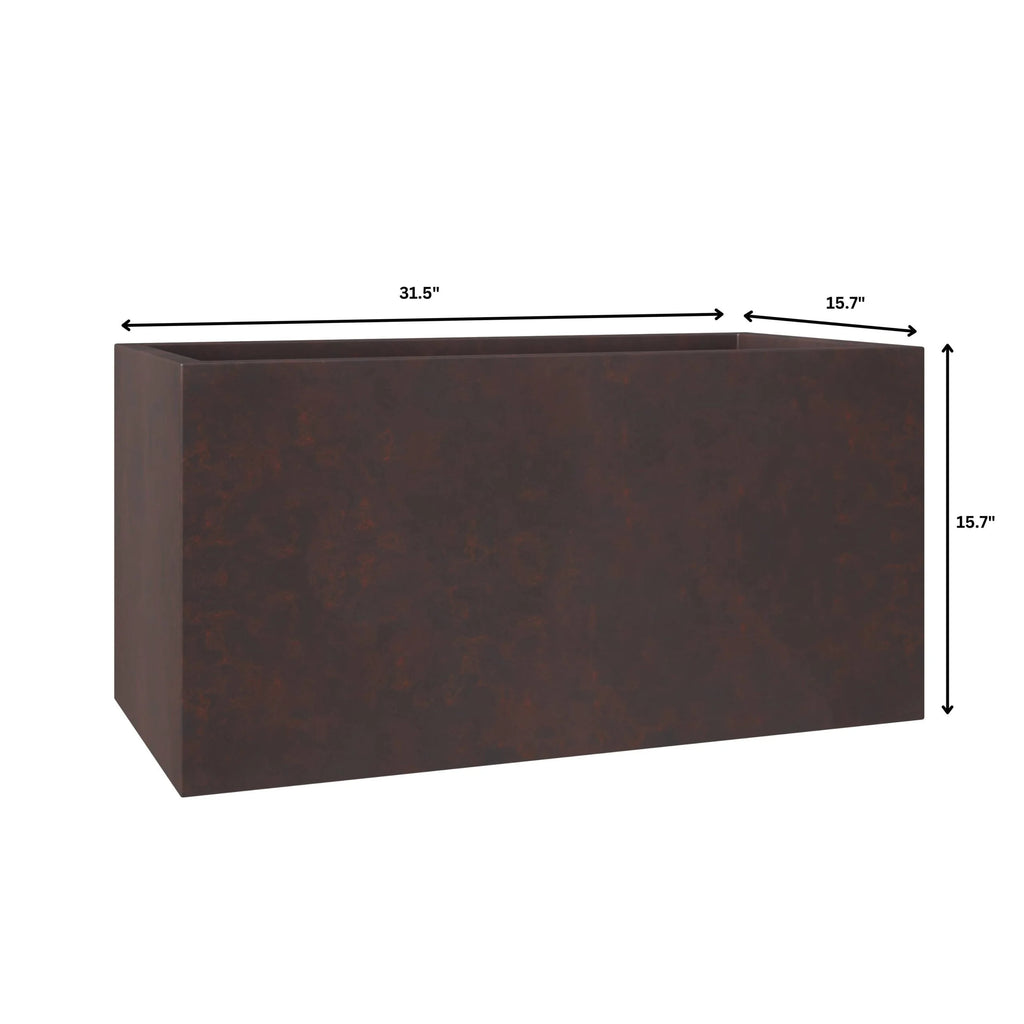 Fiberstone and MGO Clay Rectangular Planter S58939