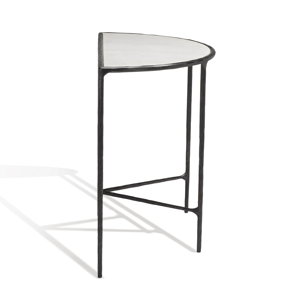 Black White Metal Console Table Y5804