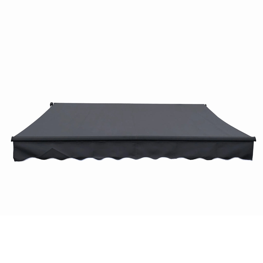 Gray Retractable Patio Awning Q74971