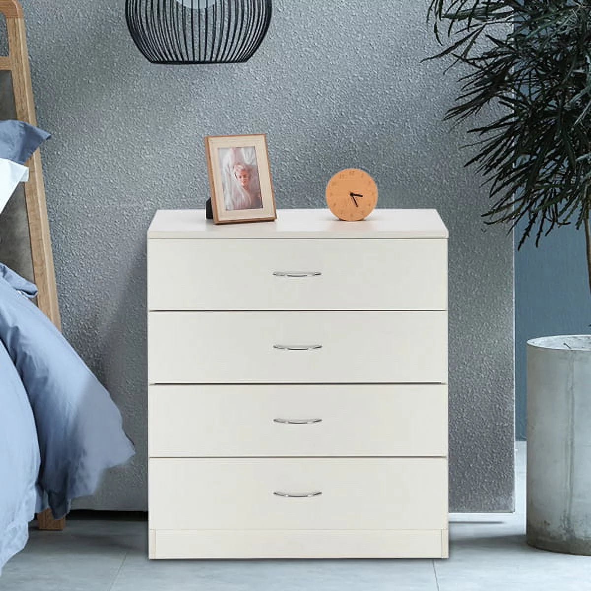 White 4-Drawer Dresser H922