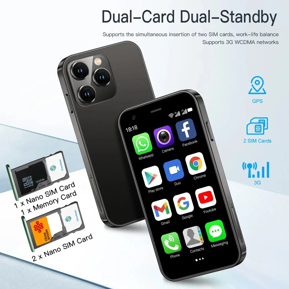 3Inch Quad Core 3GB+64GB 4G LTE Dual SIM Mini Smartphone P87752