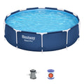 Steel Pro 10' x 30 Above Ground Swimming Pool Set with Filter Pump J269