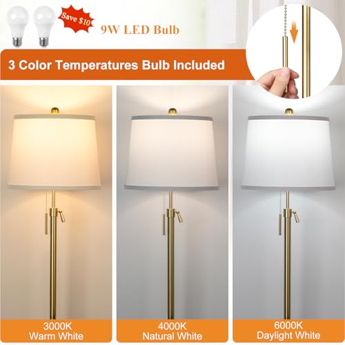 Black Set of 2 Height Adjustable 3-Way Dimmable Table Lamps P207888