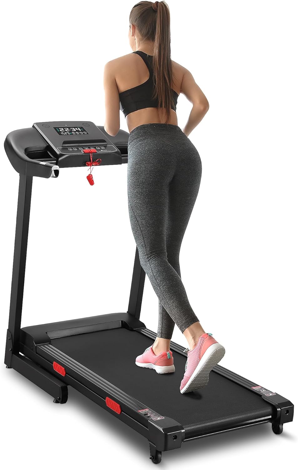 Foldable Treadmill with 15% Auto Incline and Bluetooth Speaker G347