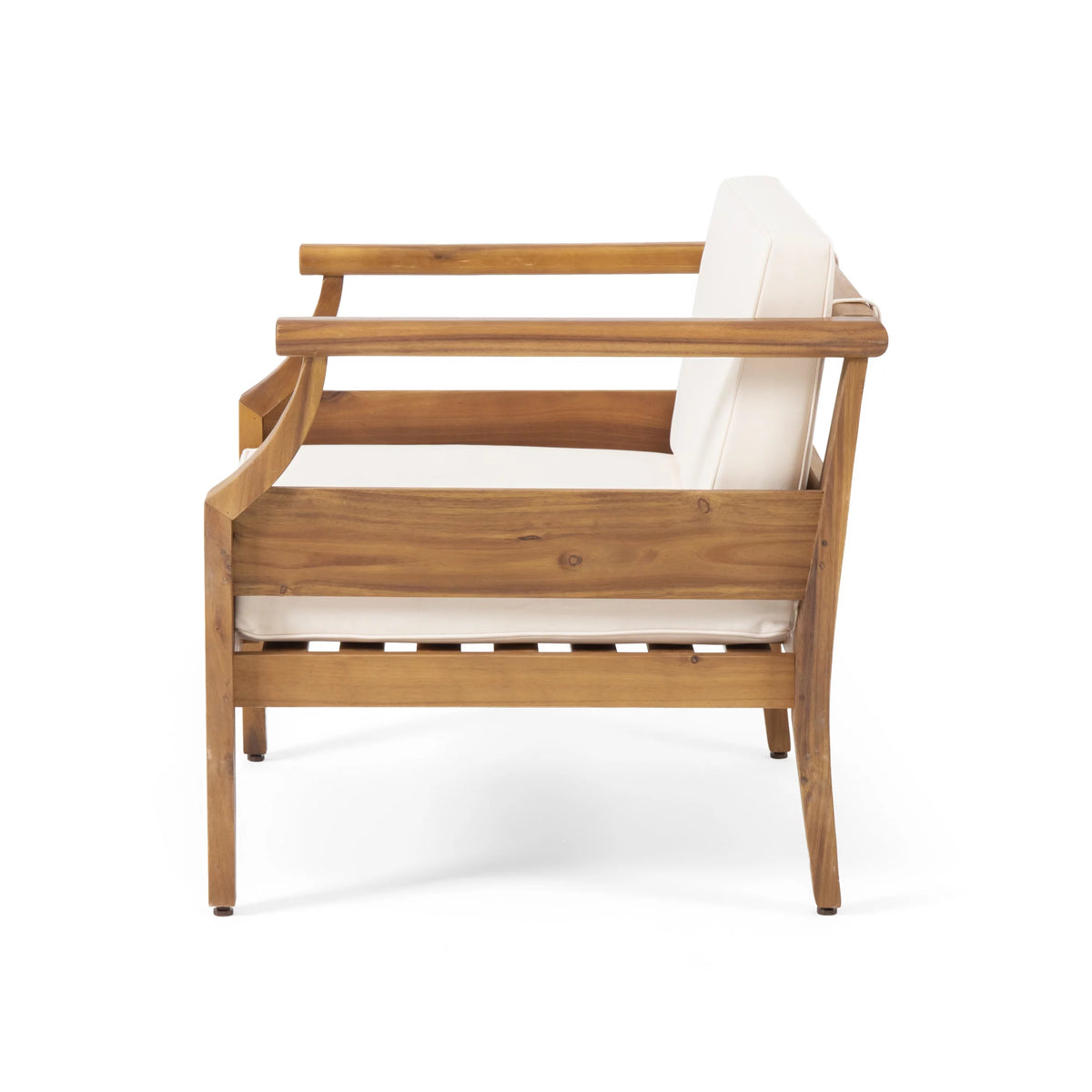 Acacia Wood Outdoor Club Chairs with Cushions X87859