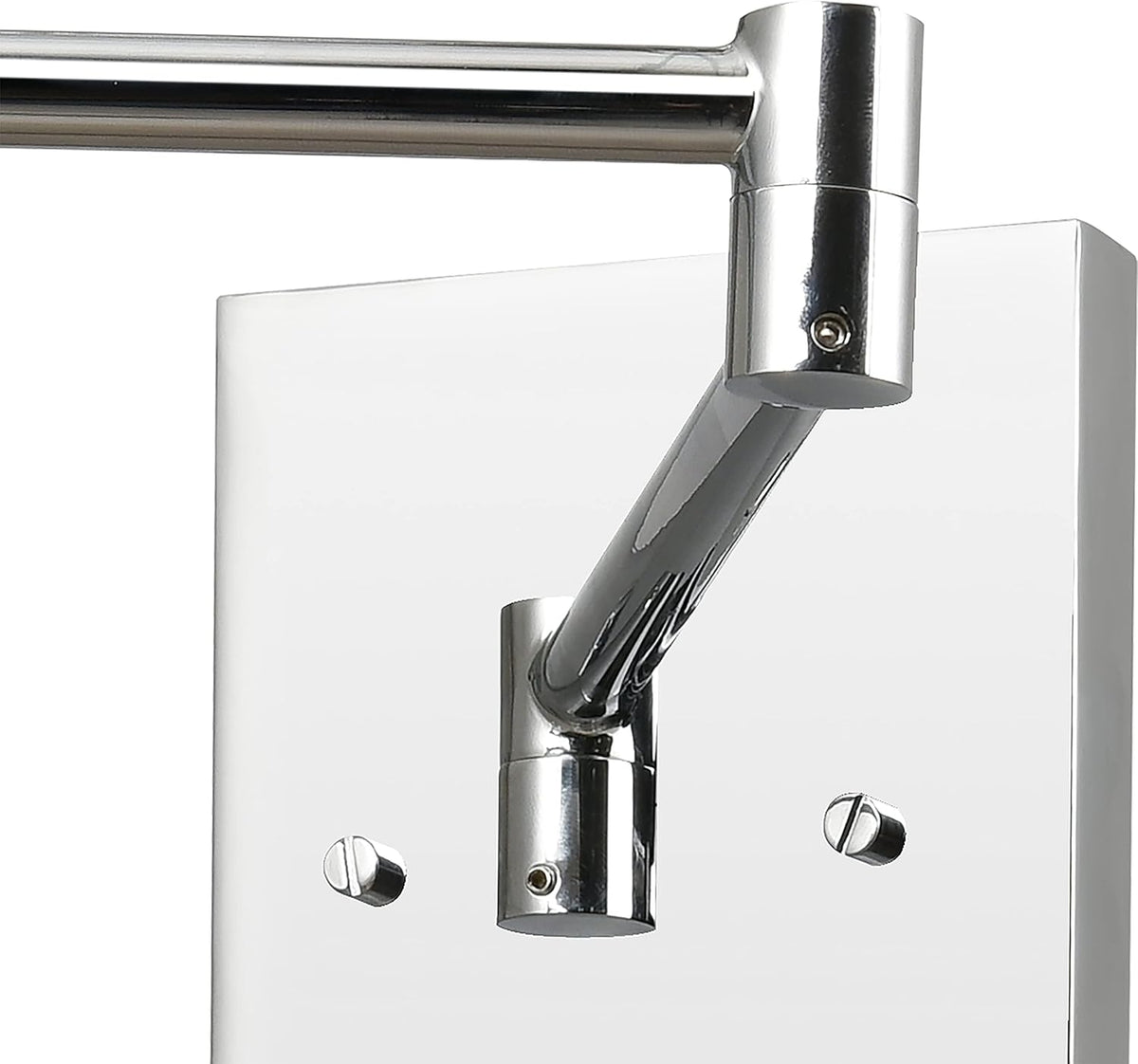 Polished Chrome White 1-Light Sconce M692