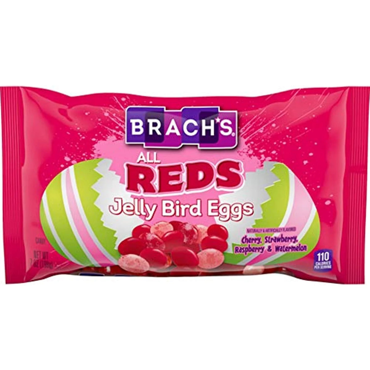 Cherry Strawberry Raspberry & Watermelon Jelly Beans 7 Ounce Bag Pack Of 2 Q2898