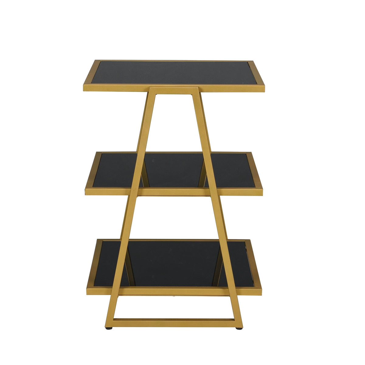 Black Glass Accent Table C134