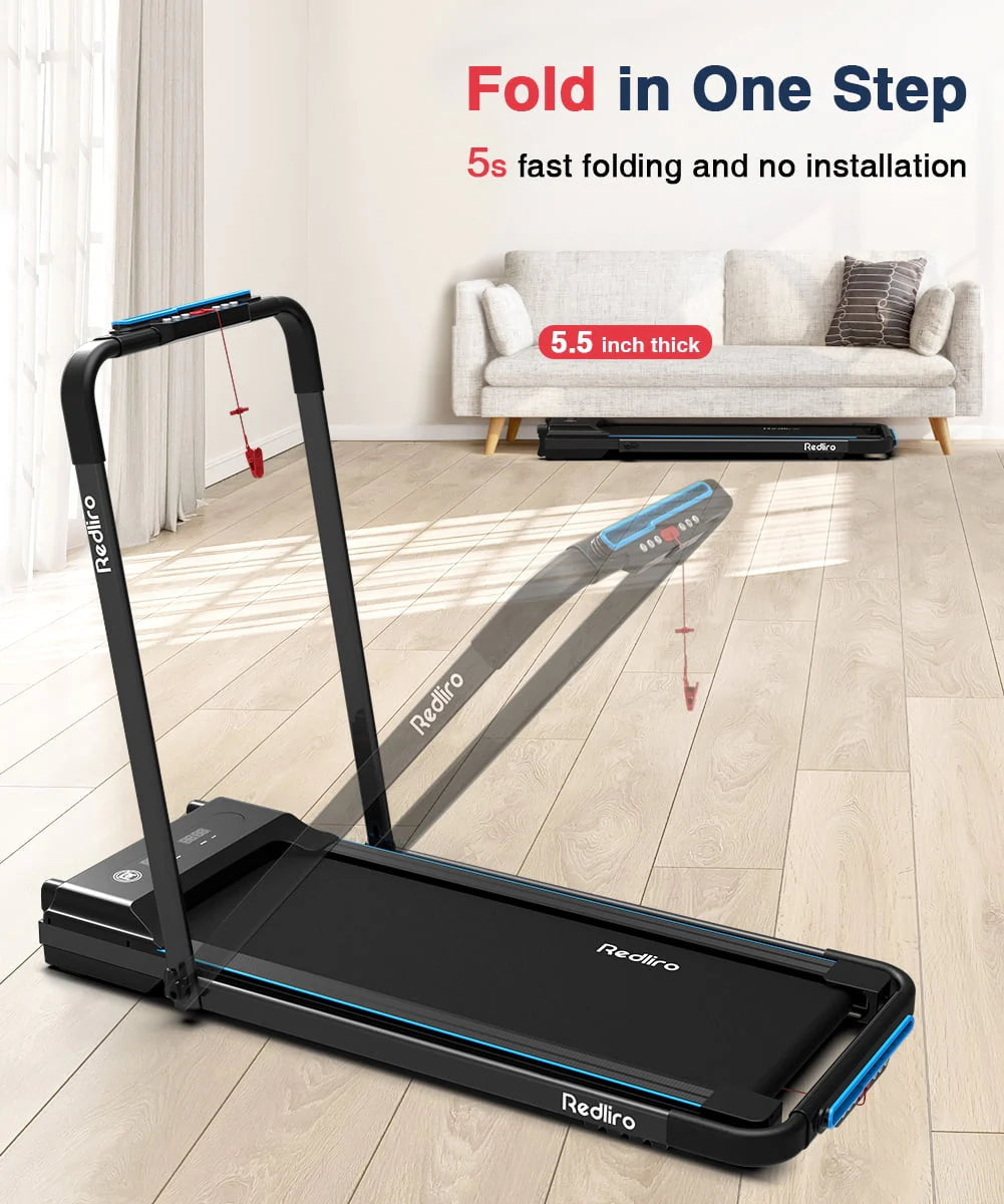 Folding Treadmill with Desk Adjustable Height 2.25HP N66559