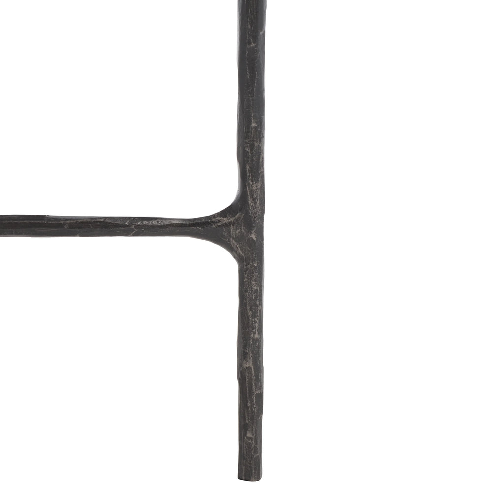Black White Metal Console Table Y5804