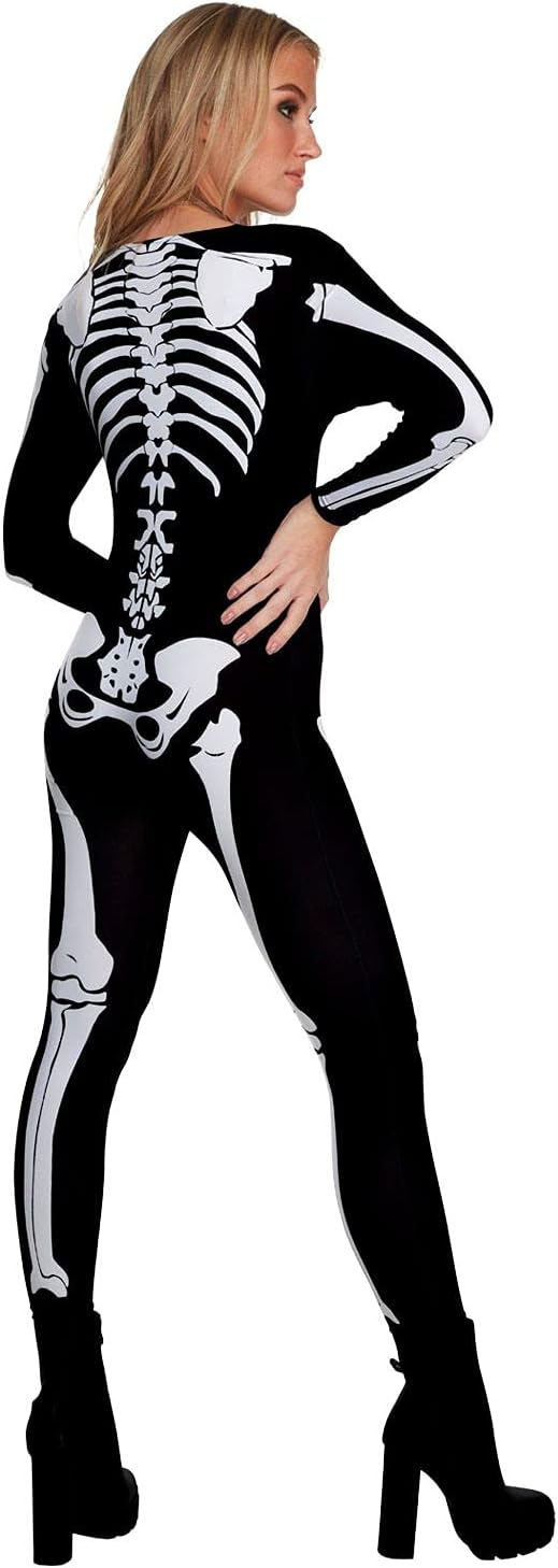 Skeleton Costume Bodysuit V8390