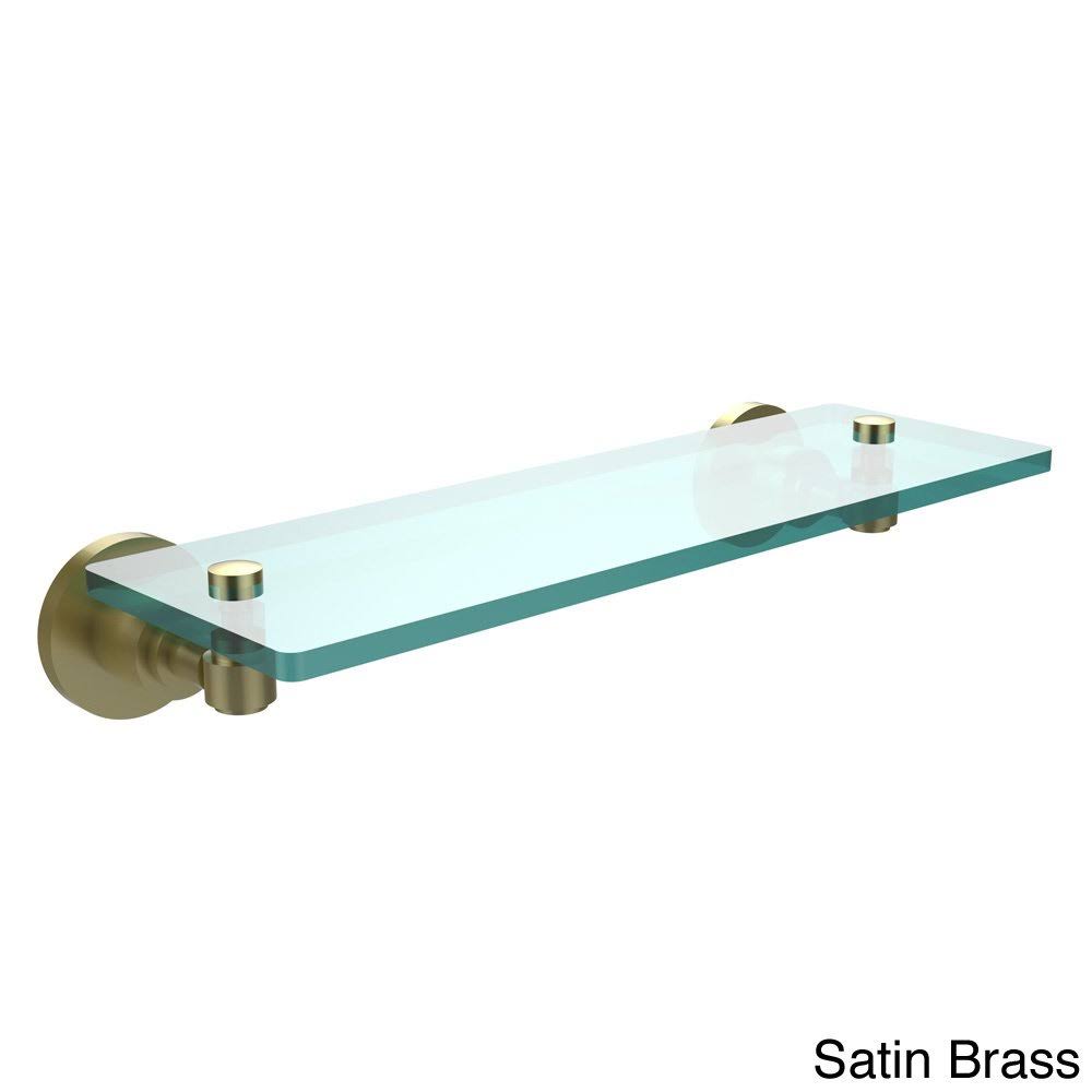 16x22 Glass Vanity Shelf Polished Nickel E72089