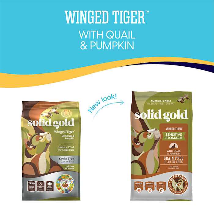Solid Gold Winged Tiger Quail & Pumpkin Adult Dry Cat Food E83834