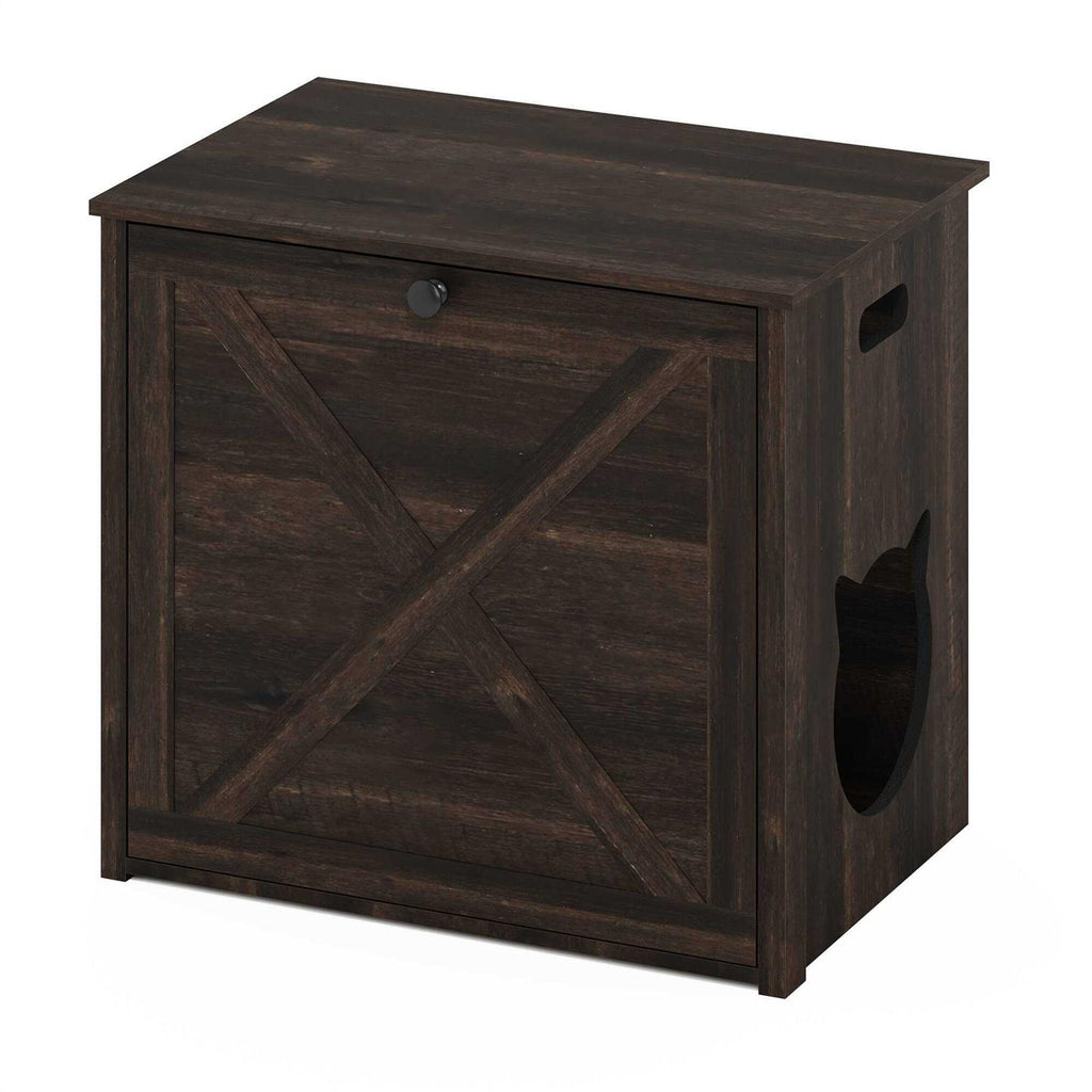 Small Cat Litter Box Enclosure with Single Door L48913