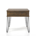 Industrial Rustic Oak End Table X584630