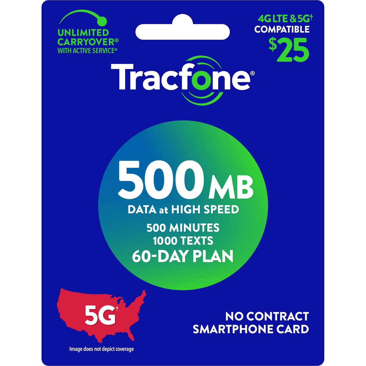 Prepaid Plan 500 Min 1000 Txt 500 MB Data W1888