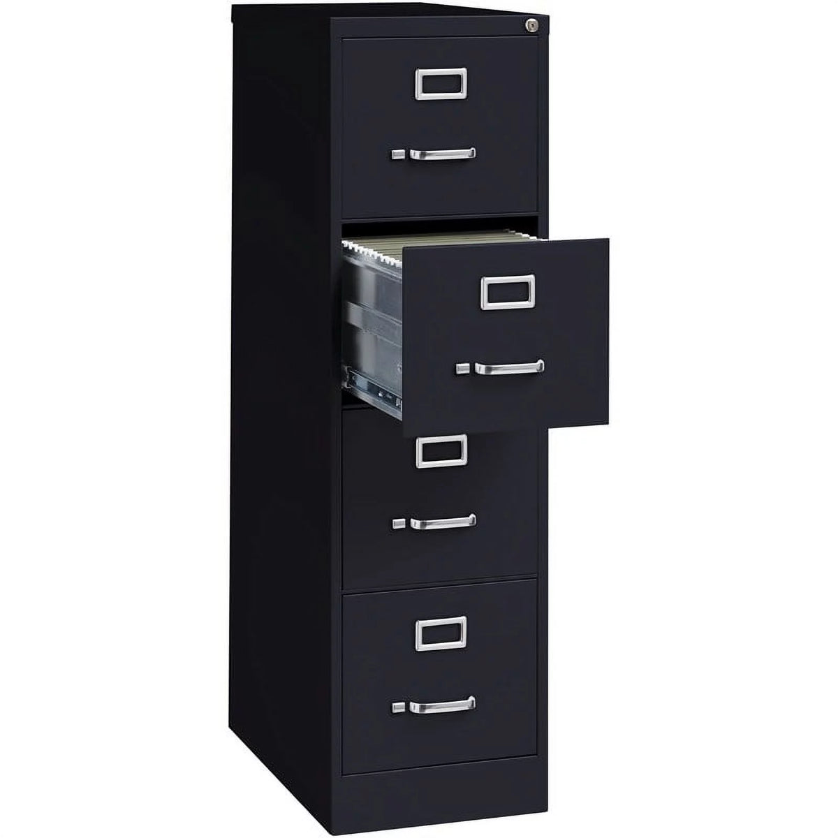 4 Drawer Steel Letter File Cabinet in Black D988465