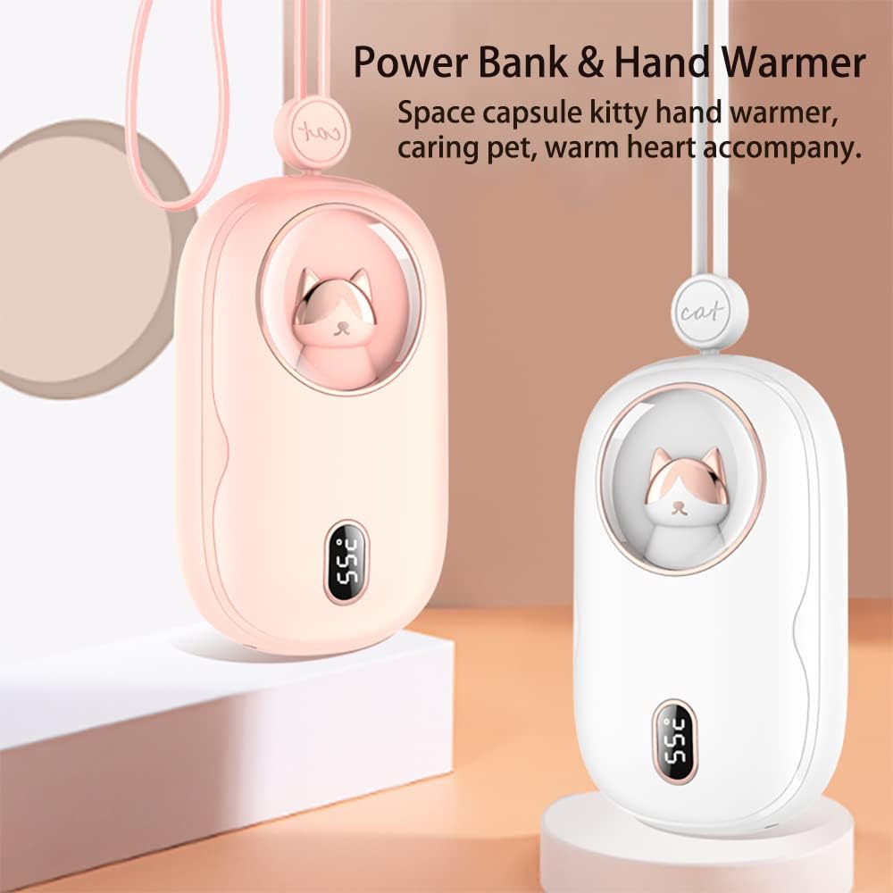 10000mAh Rechargeable Hand Warmer Power Bank with Digital Display P565