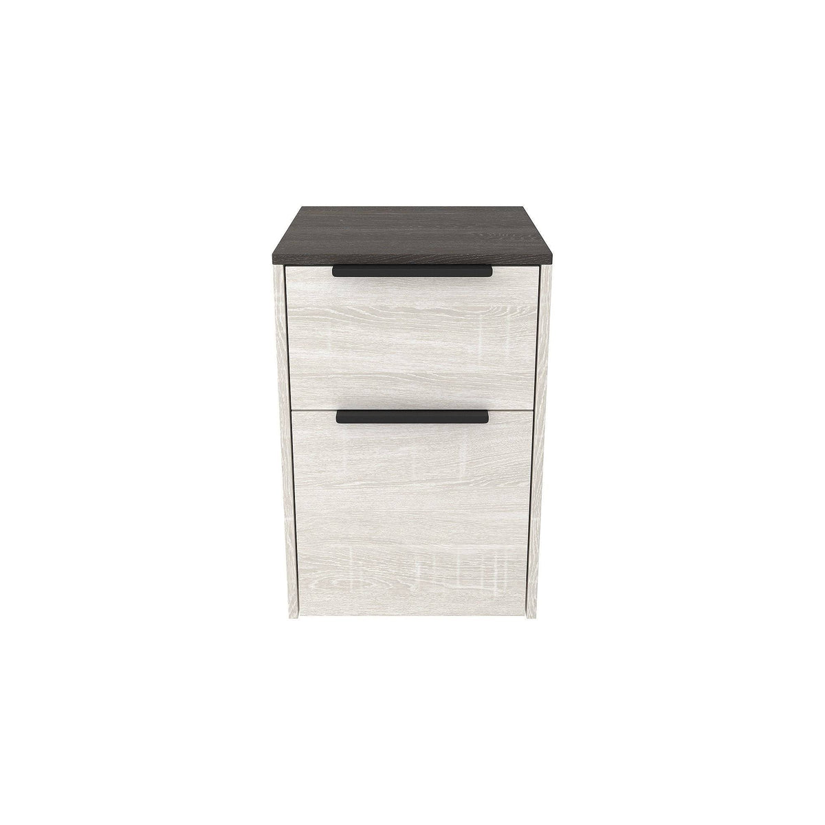 White and Brown File Cabinet F445