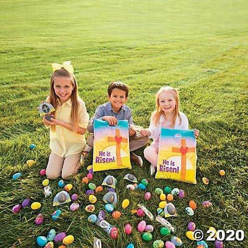 Glow-in-the-Dark Plastic Easter Eggs with Cross K461801