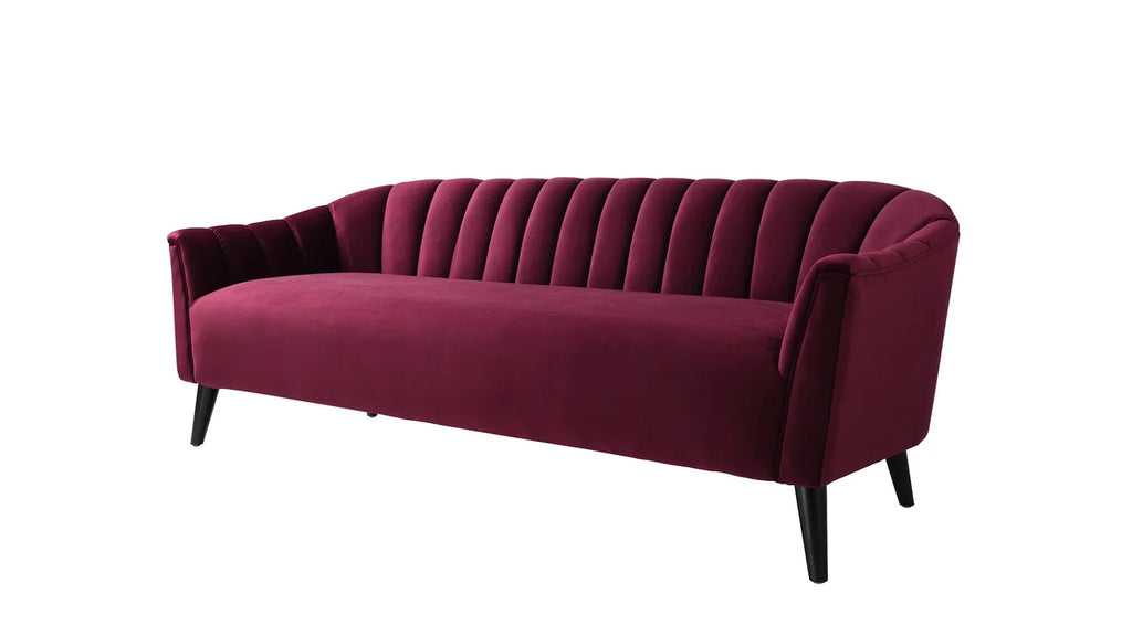 Burgundy Accent Sofa E336