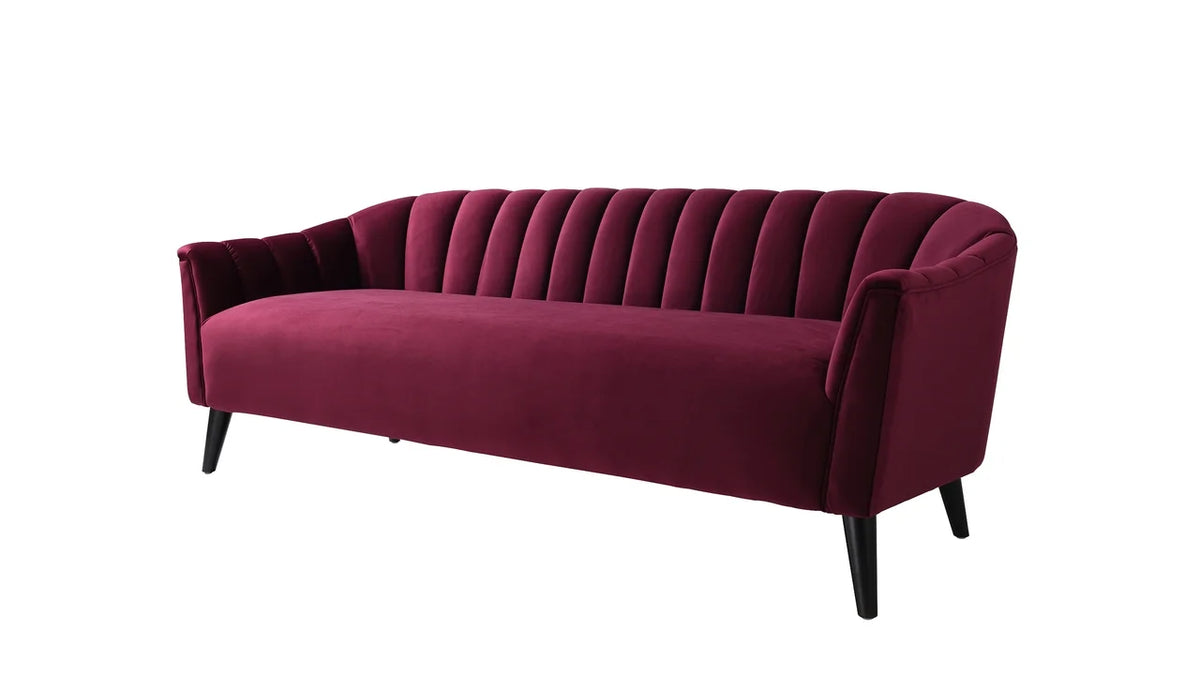 Burgundy Accent Sofa E336